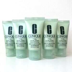 CLINIIQUE 7 DAY SCRUB CREAM RINSE OFF FORMULA  1 OZ. 8 PIECE LOT